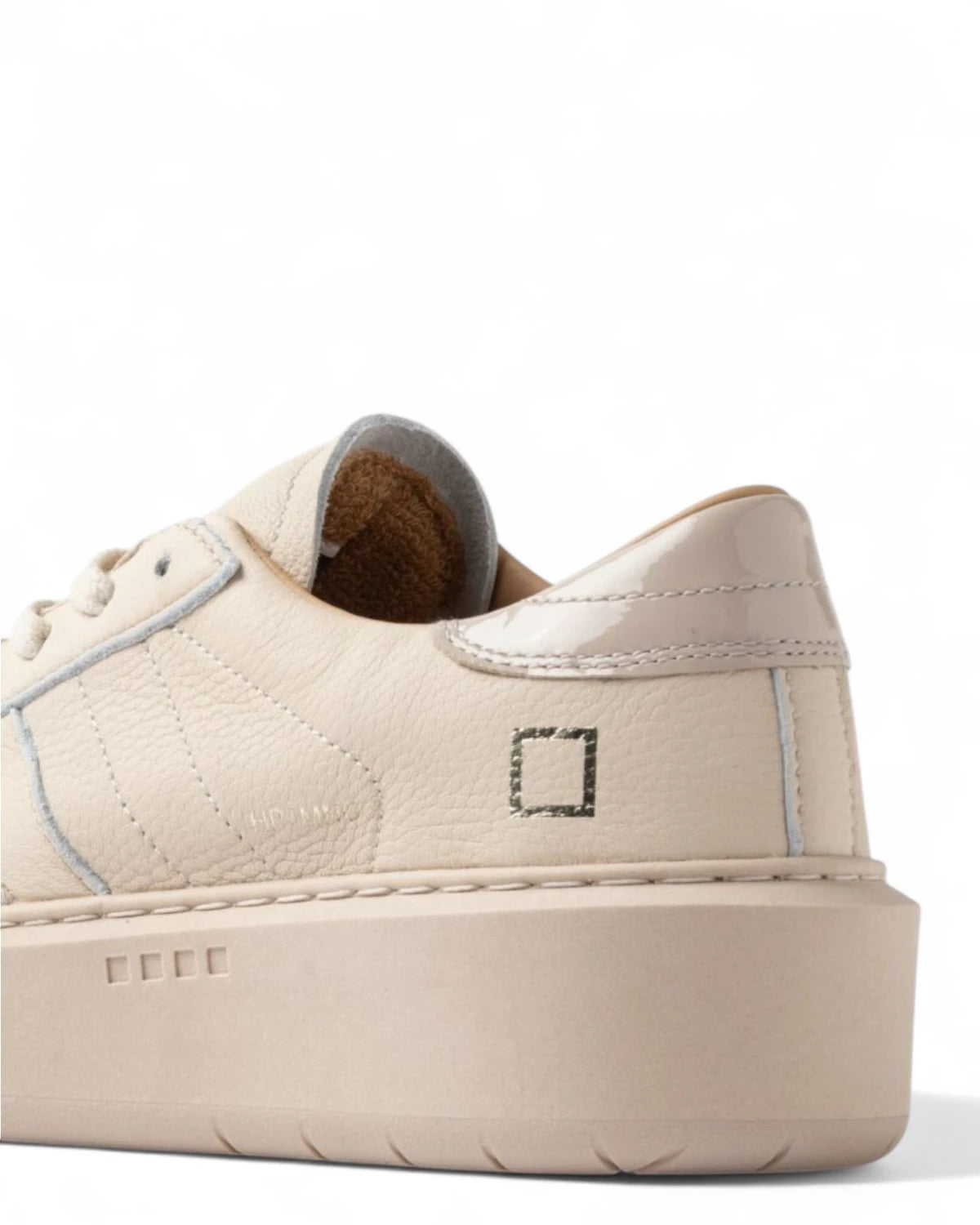 Sneakers Hill Low Platform Mono Beige-D.A.T.E.-Sneakers-Vittorio Citro Boutique