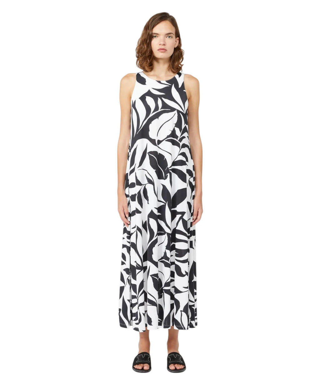 Robe midi Max Mara avec imprimé monogramme