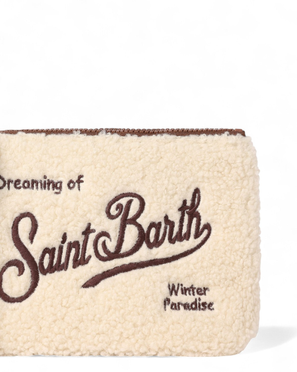 Pochette Aline Teddy con logo-Mc2 Saint Barth-Pochette-Vittorio Citro Boutique