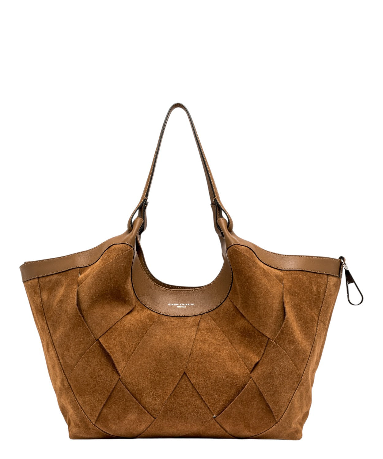 Borsa DUA Gianni Chiarini in Camoscio con Trama Geometrica