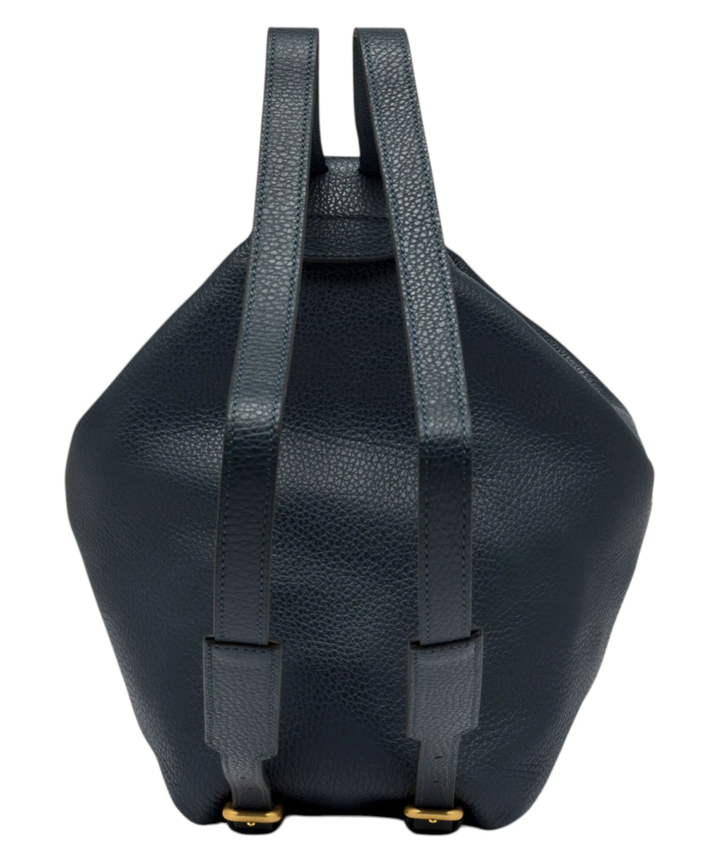 Sac à dos Guia Gianni Chiarini en cuir martelé avec fermeture éclair et bretelles réglables
