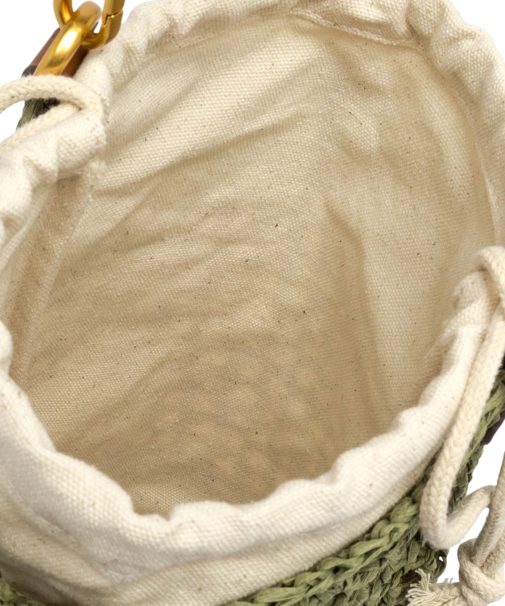 Gianni Chiarini Nefeli Sac Seau en Paille Crochet