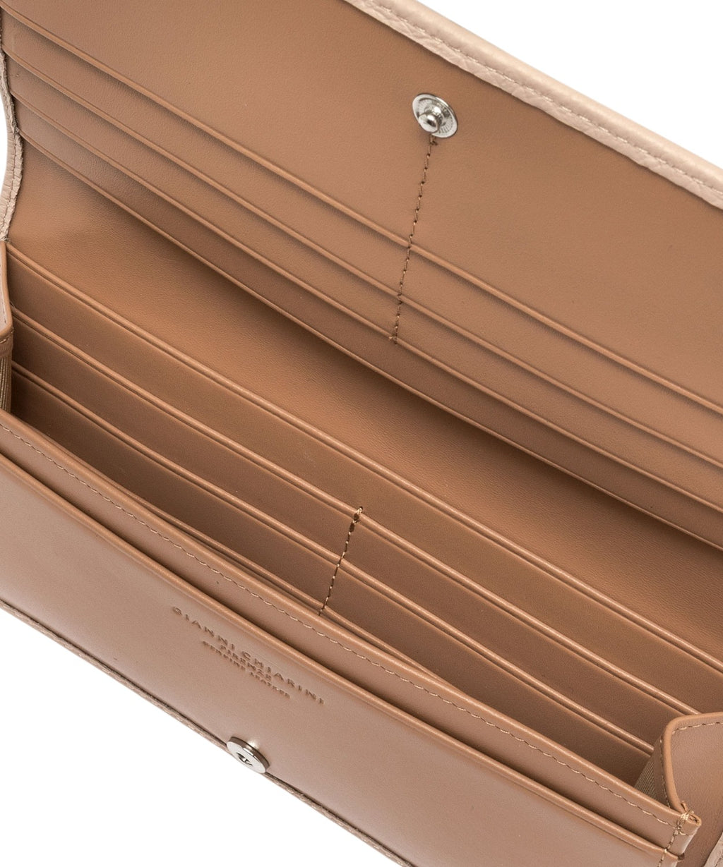 Portefeuille Gianni Chiarini Bubble en cuir avec bouton pression
