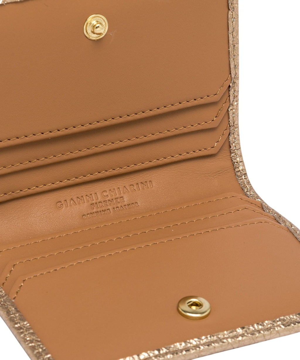 Gianni Chiarini petit portefeuille en cuir grainé