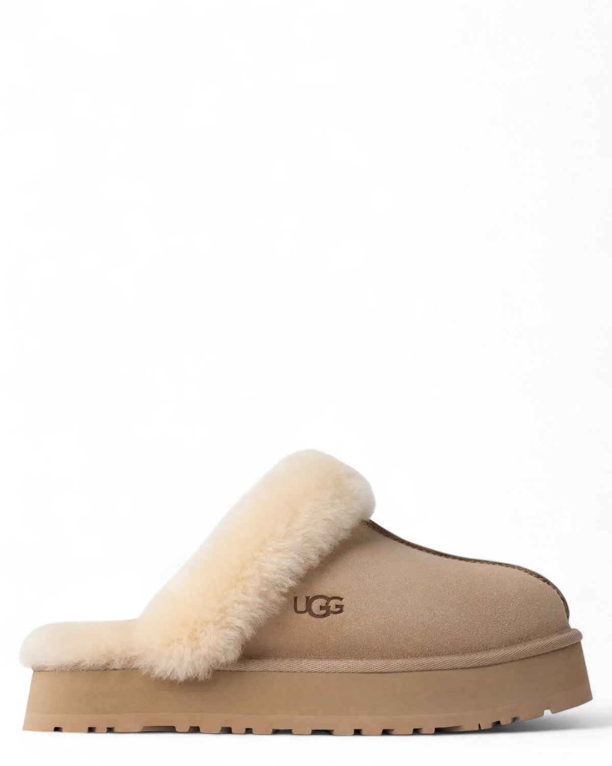 Ciabatte Disquette in Camoscio con Platform-Ugg-Ciabatte-Vittorio Citro Boutique