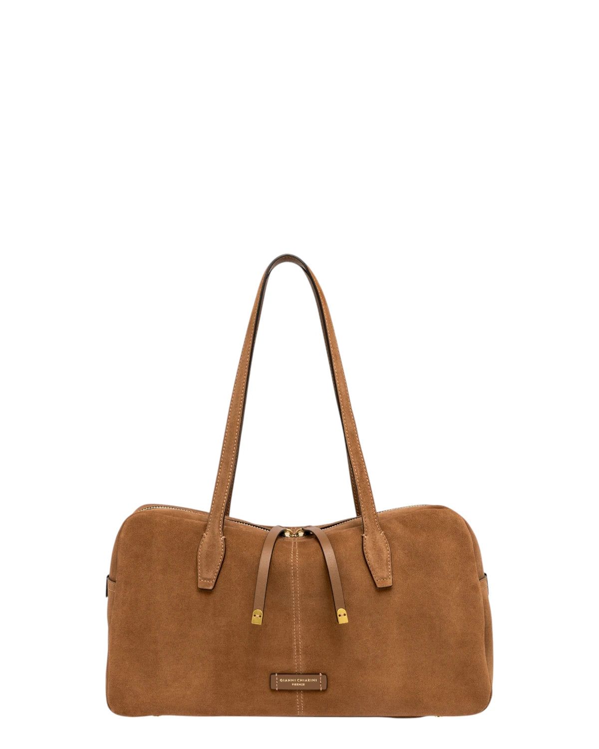 Gianni Chiarini Bowling Bag in Pelle Scamosciata Donna