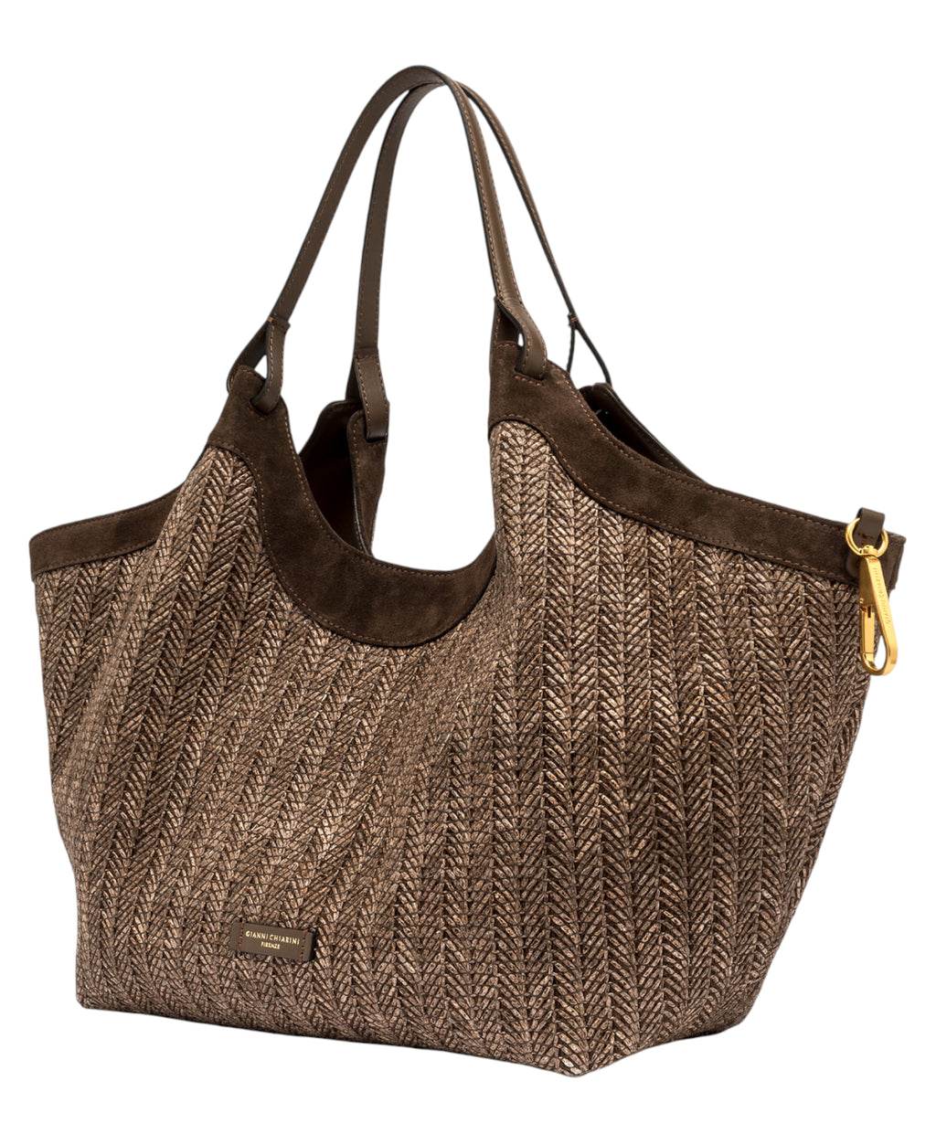 Gianni Chiarini Dua Sac en Paille Tressée