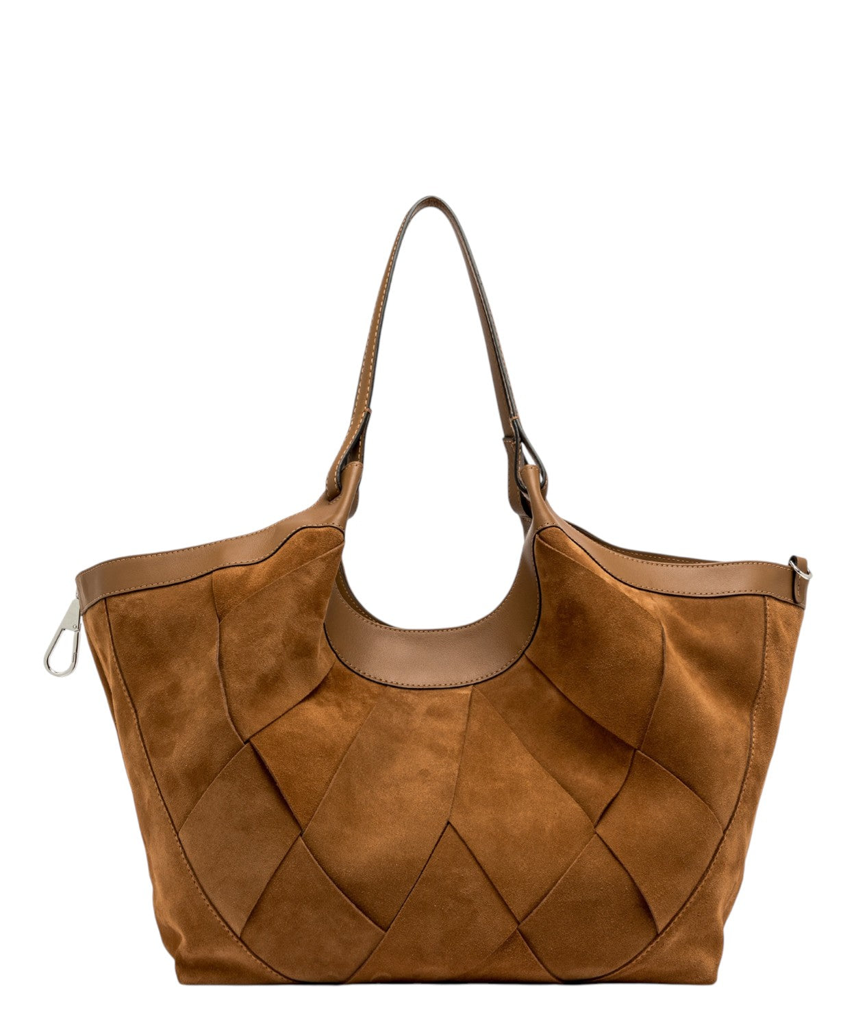 Borsa DUA Gianni Chiarini in Camoscio con Trama Geometrica