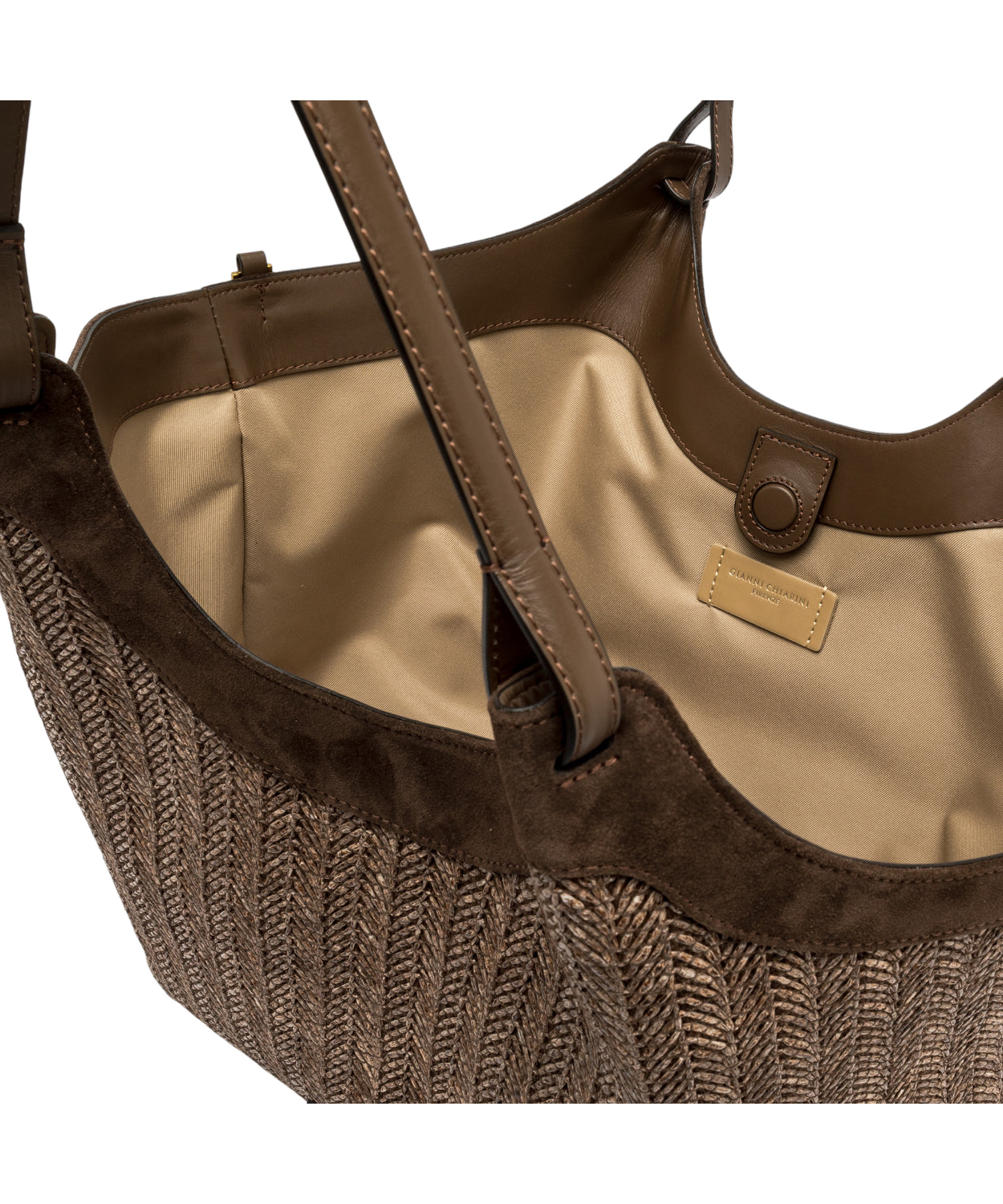 Gianni Chiarini Dua Borsa in Paglia Intrecciata