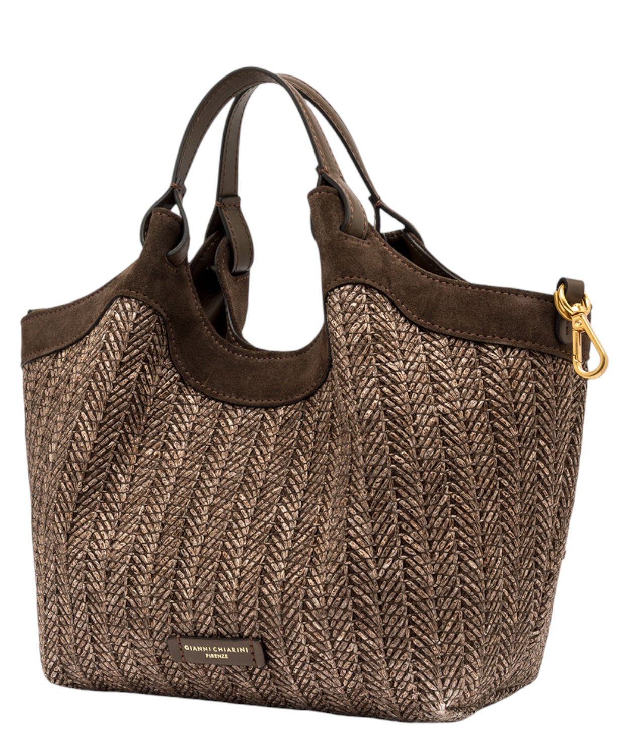 Borsa DUA MINI in paglia intrecciata