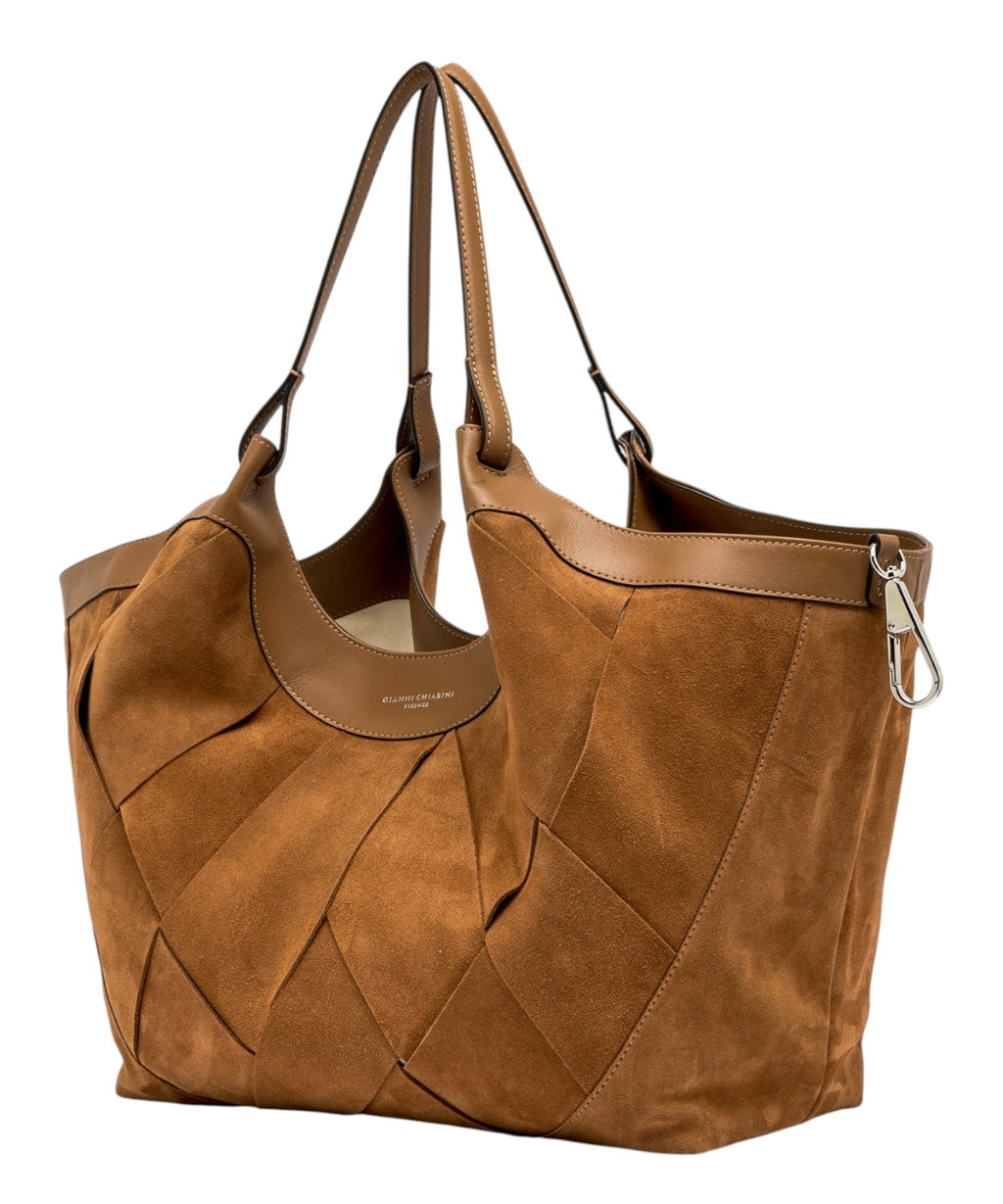 Sac DUA Gianni Chiarini en daim à motif géométrique