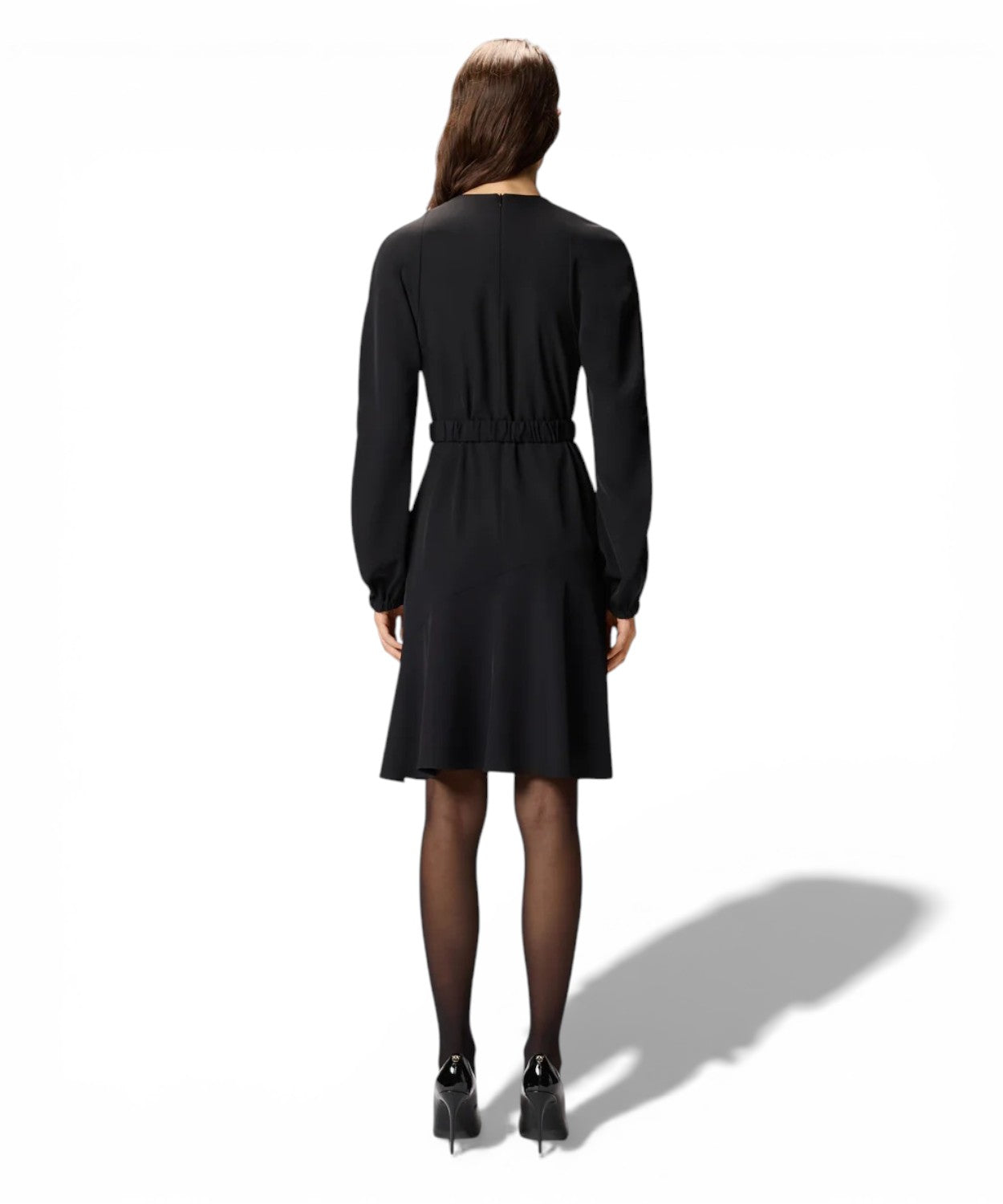 Abito longuette con cintura Love Birds elegante