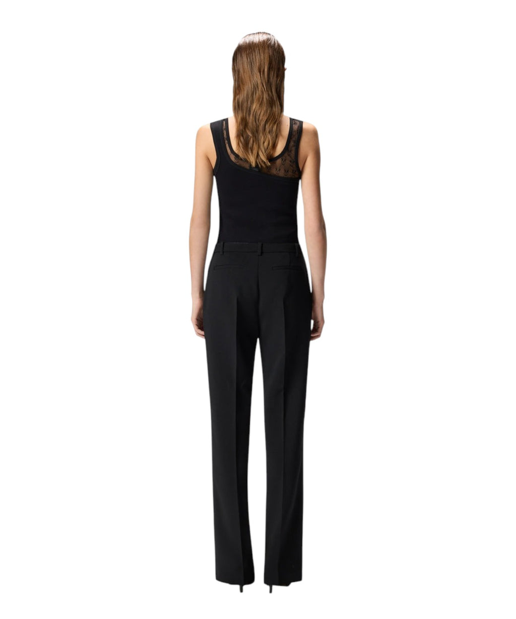 Pantalon Pinko Eucalipto avec pli