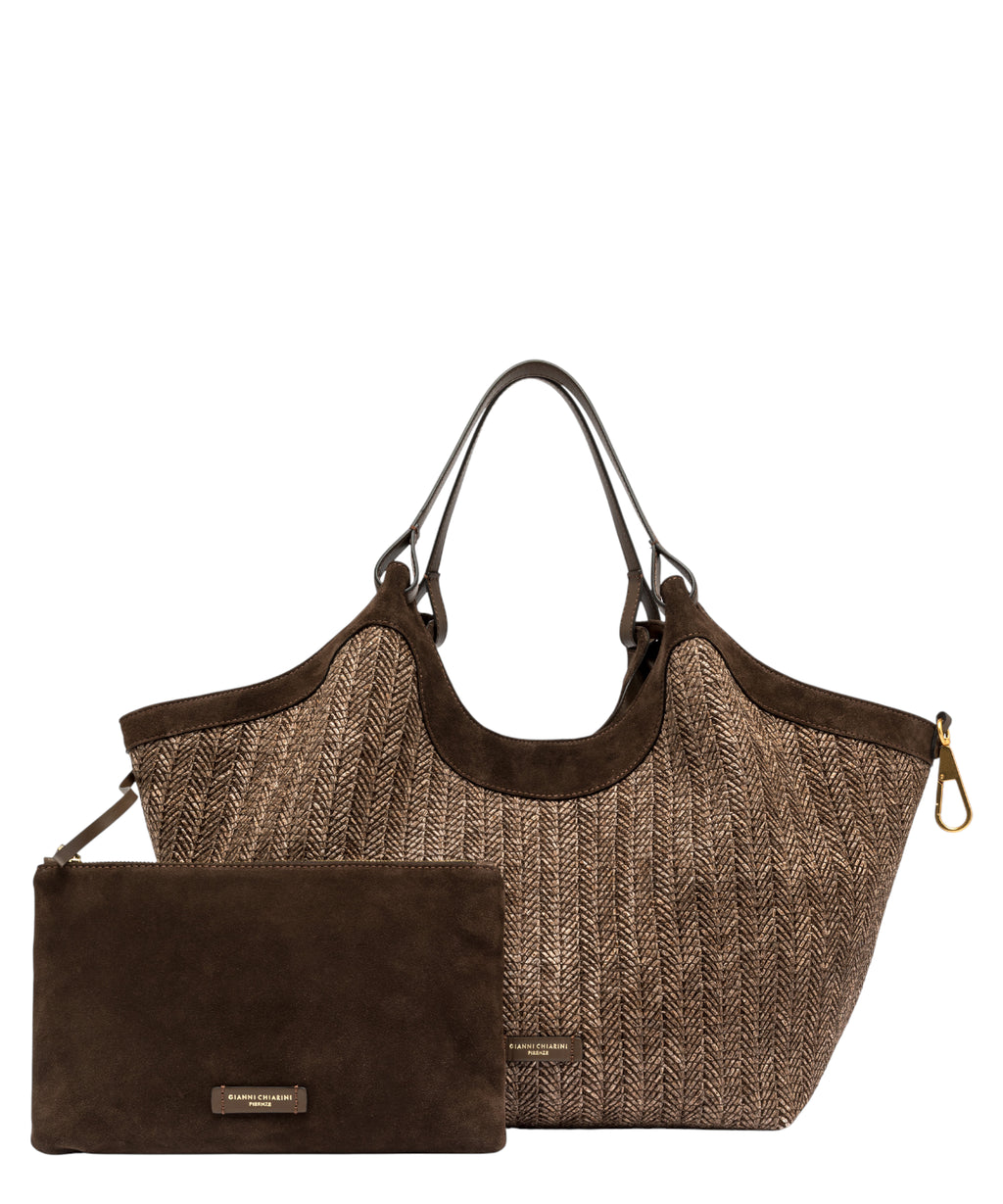 Gianni Chiarini Dua Sac en Paille Tressée