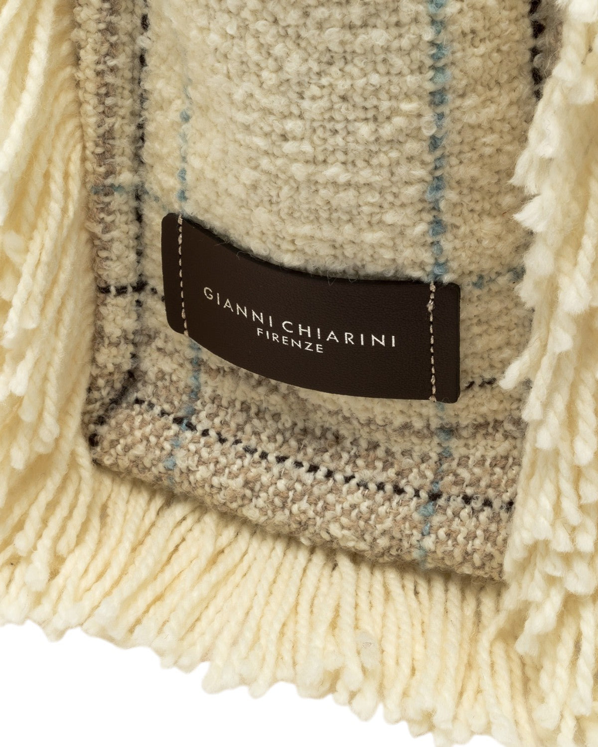 Shopping Bag Marcella effetto plaid con frange-Gianni Chiarini-Borse a spalla-Vittorio Citro Boutique