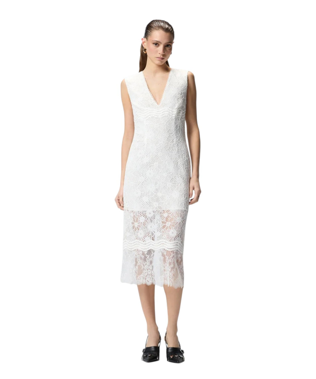 Robe Audrey Midi Pinko en dentelle