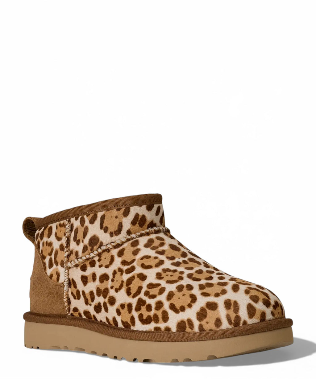 UGG Classic Ultra Mini Femme animalier en cuir de cheval