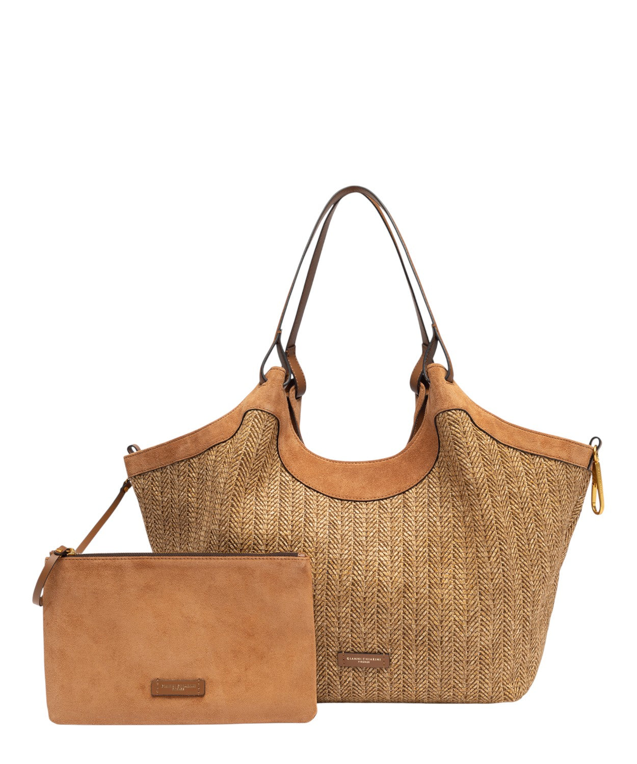 Borsa DUA in paglia intrecciata Gianni Chiarini