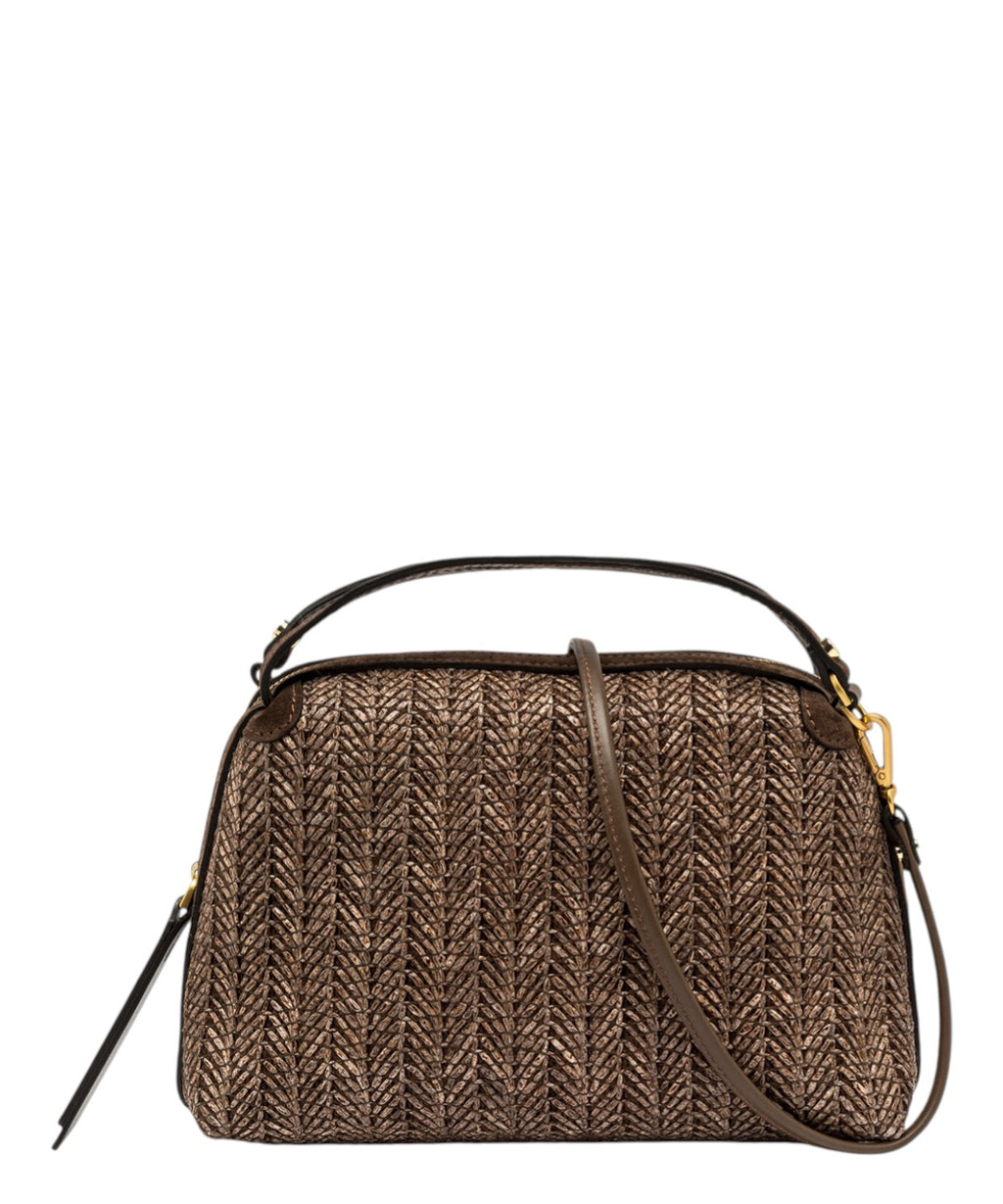 Sac Alifa en paille et cuir Gianni Chiarini