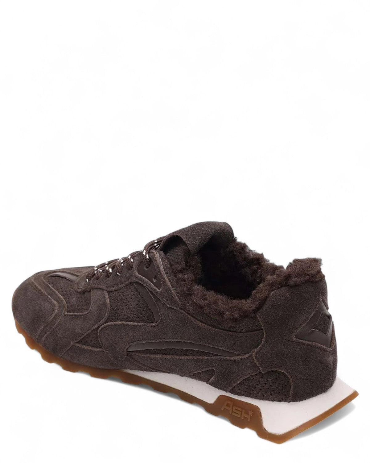 Scarpe Kasar invernali in pelle scamosciata con dettagli in eco-pelliccia e suola in gomma, ideali per outfit casual e caldi.