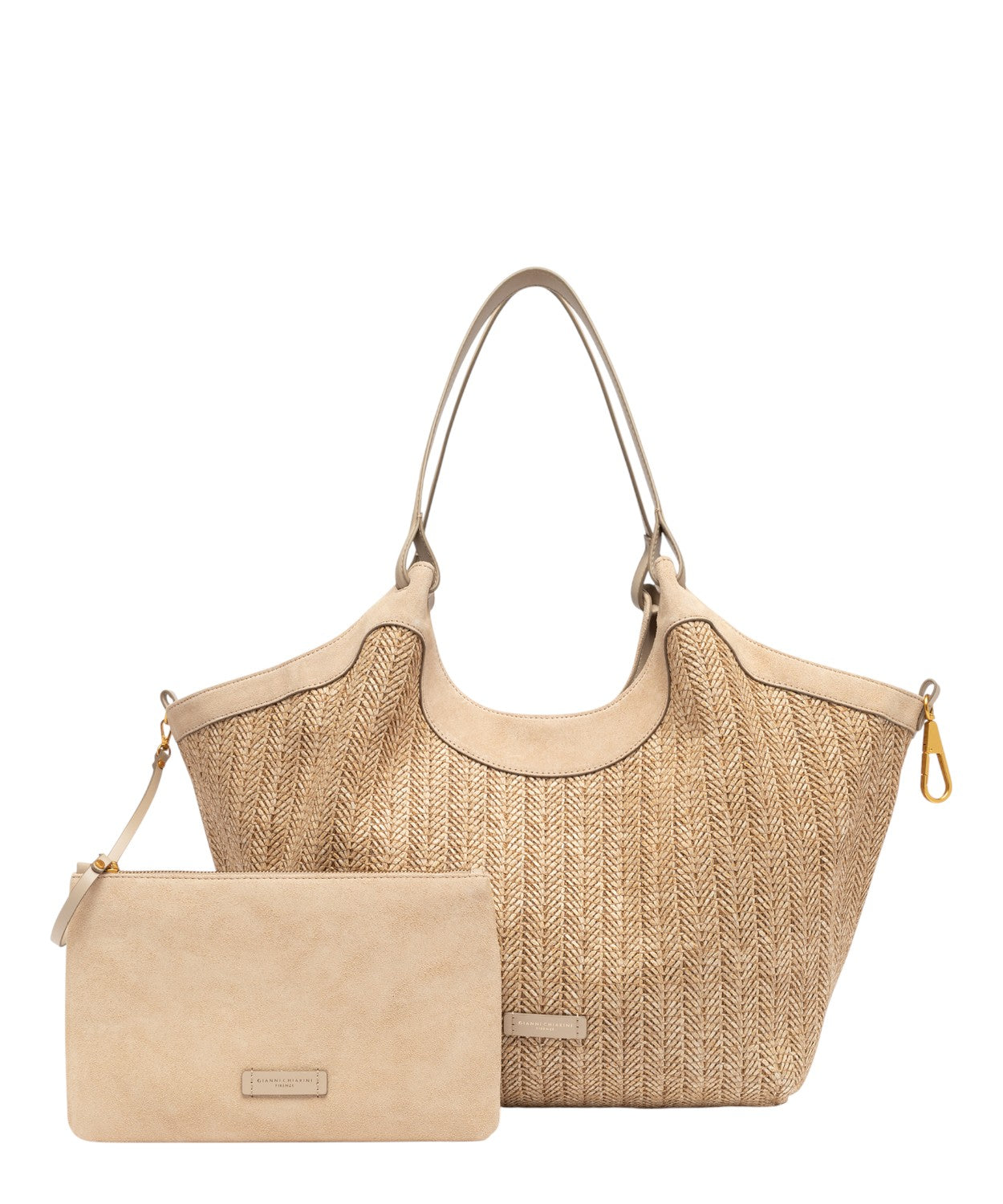 Borsa DUA in paglia intrecciata Gianni Chiarini