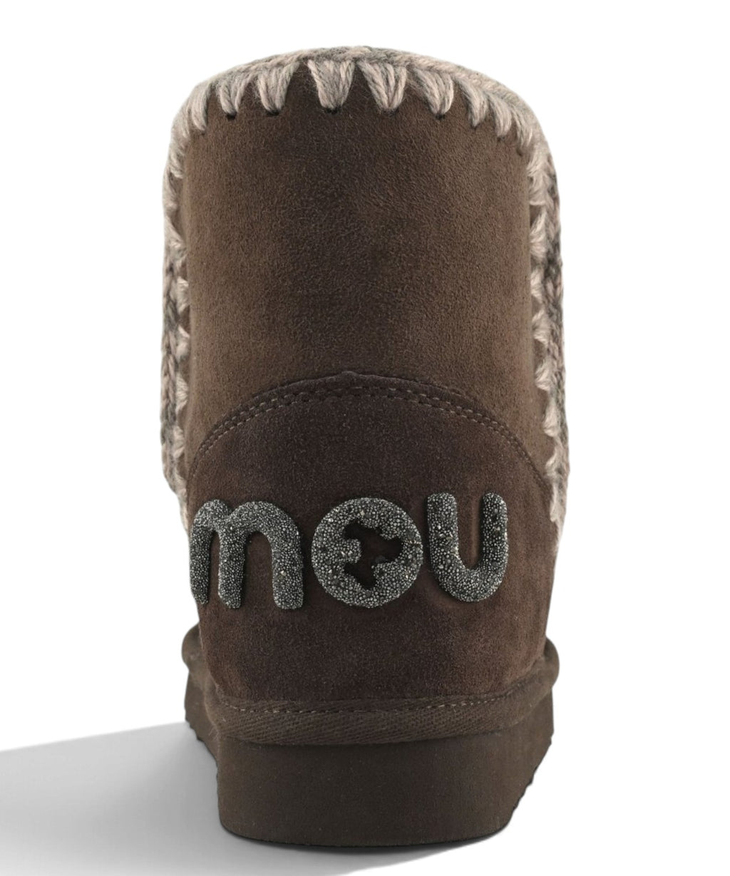 Bottes femme Mou Eskimo 18 Glitter Logo en peau lainée