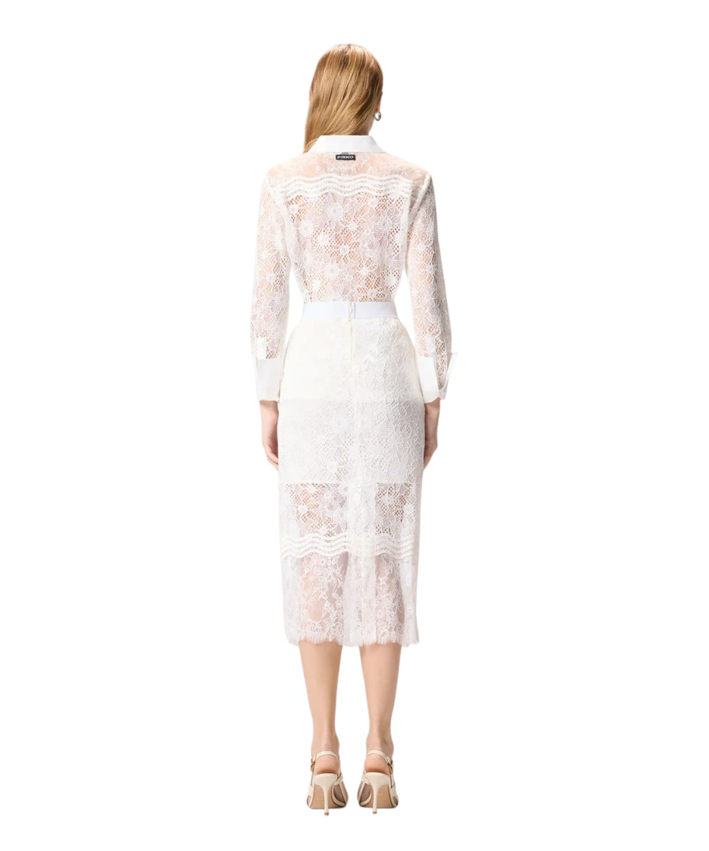 Chemise Pinko Coline en tulle et dentelle