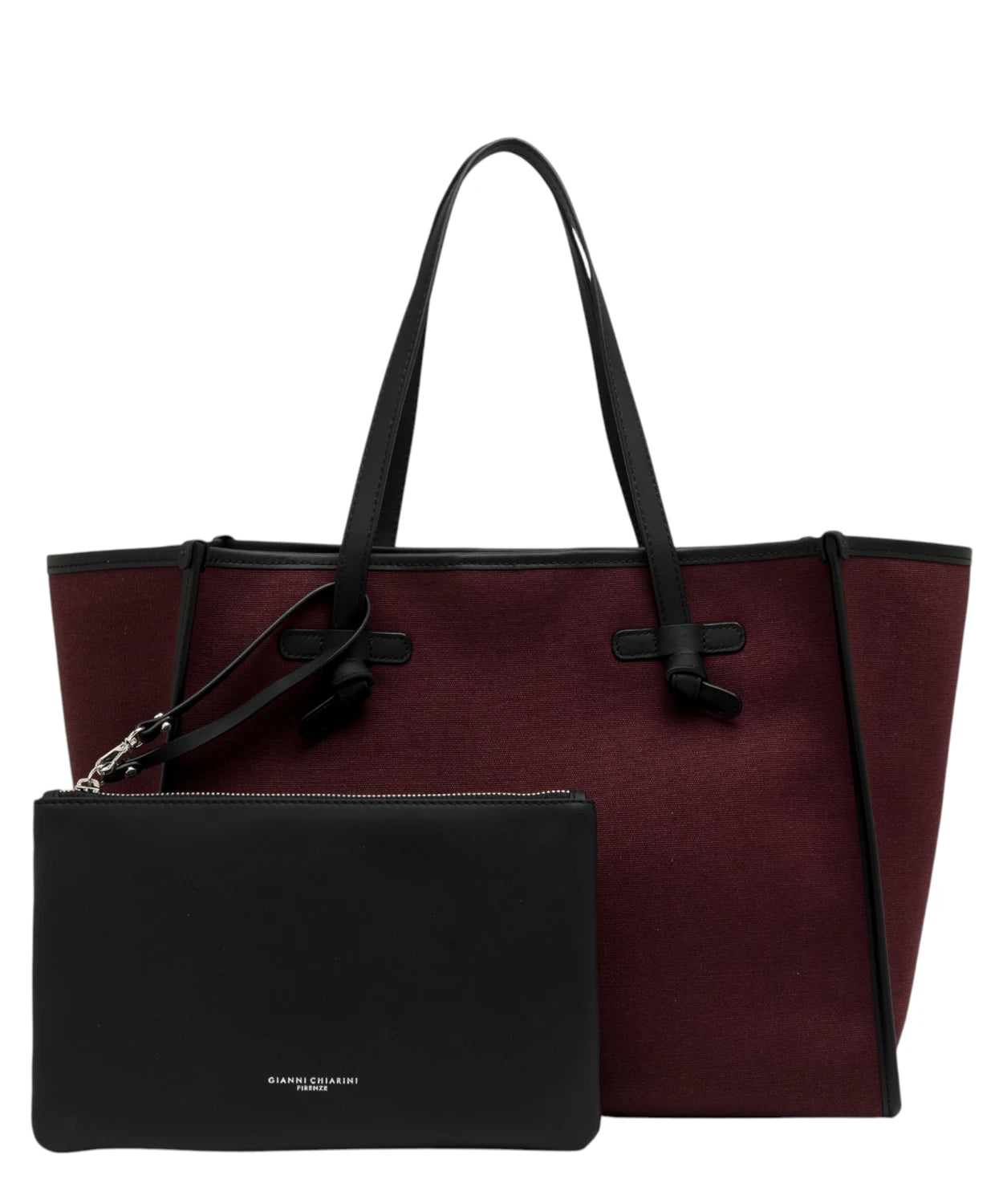 Shopping bag Marcella in canvas-Gianni Chiarini-Borse a spalla-Vittorio Citro Boutique