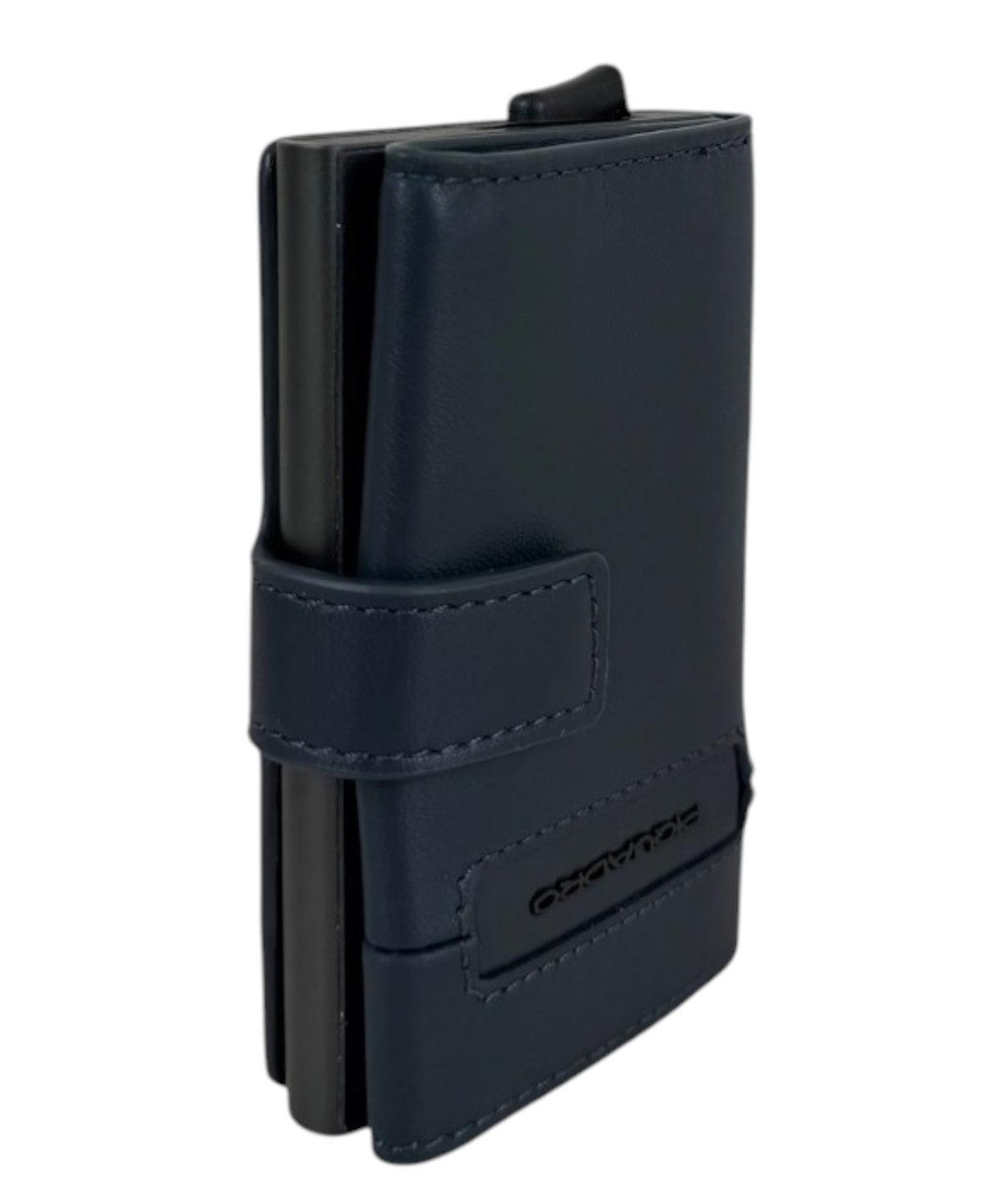 Piquadro porte-cartes de crédit en cuir avec mécanisme coulissant