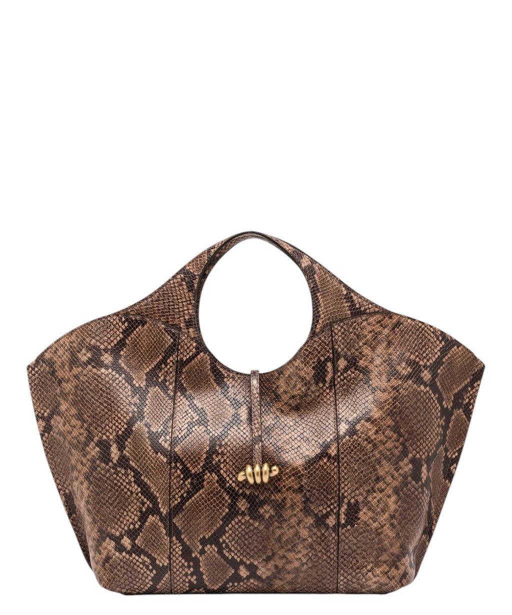 Sac pour femme Gianni Chiarini Infinity en cuir imprimé python