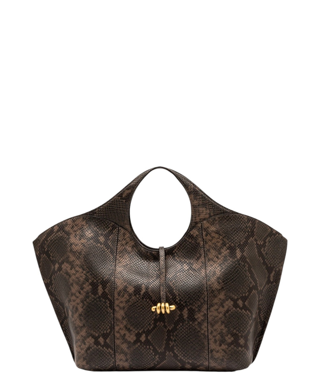 Sac pour femme Gianni Chiarini Infinity en cuir imprimé python