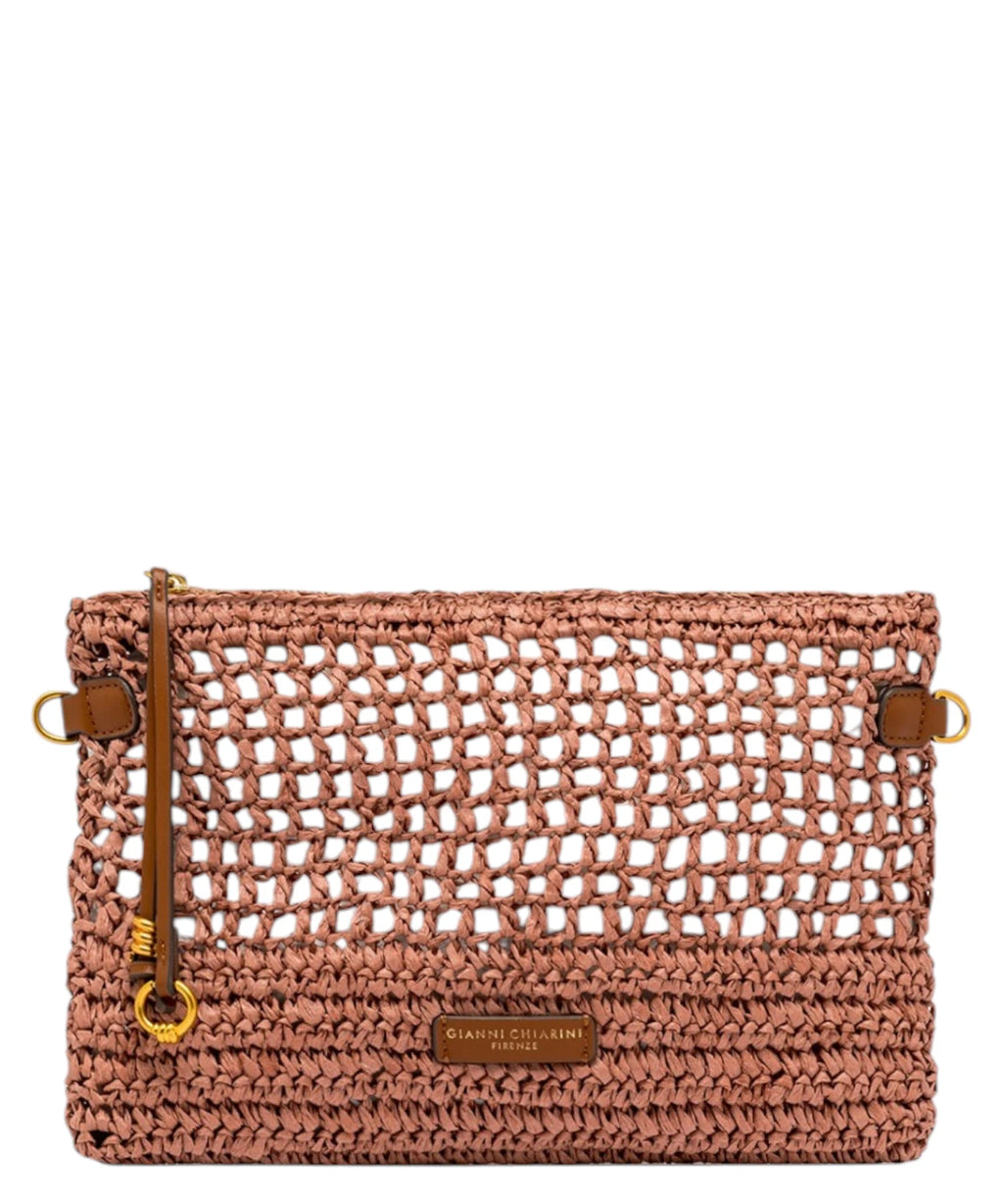 Pochette Gianni Chiarini Nefeli en crochet de paille
