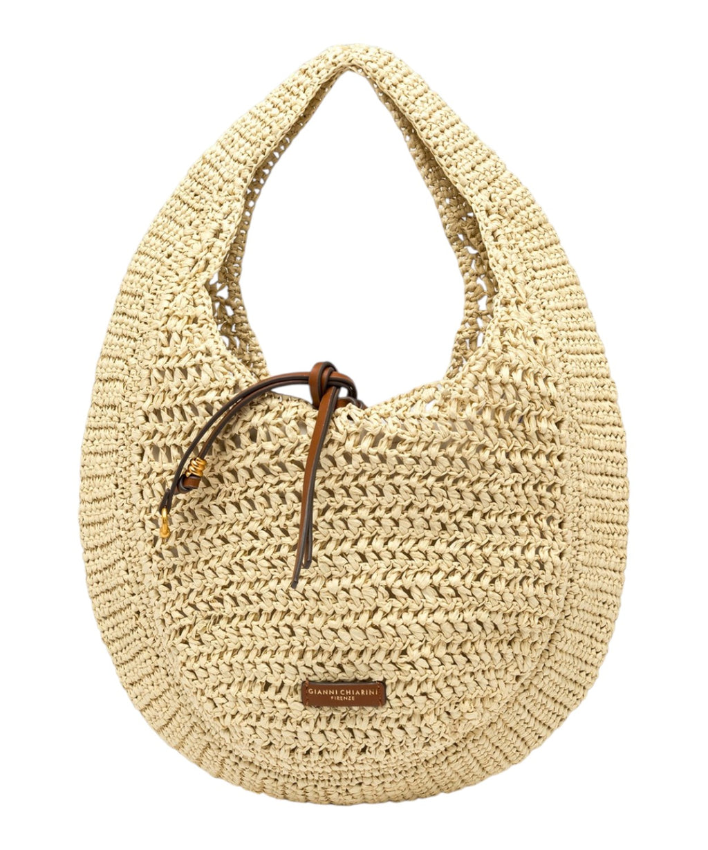 Sac Nefeli Hobo en crochet paille Gianni Chiarini