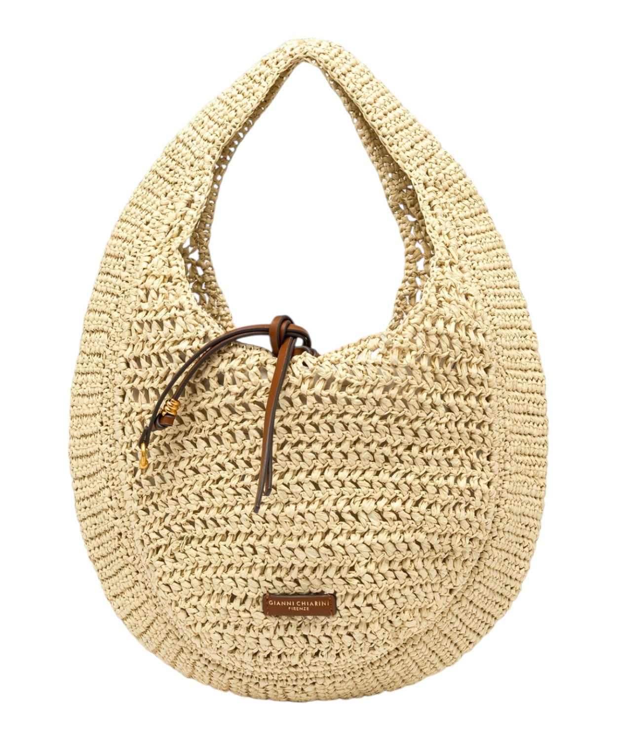 Sac Nefeli Hobo en crochet paille Gianni Chiarini