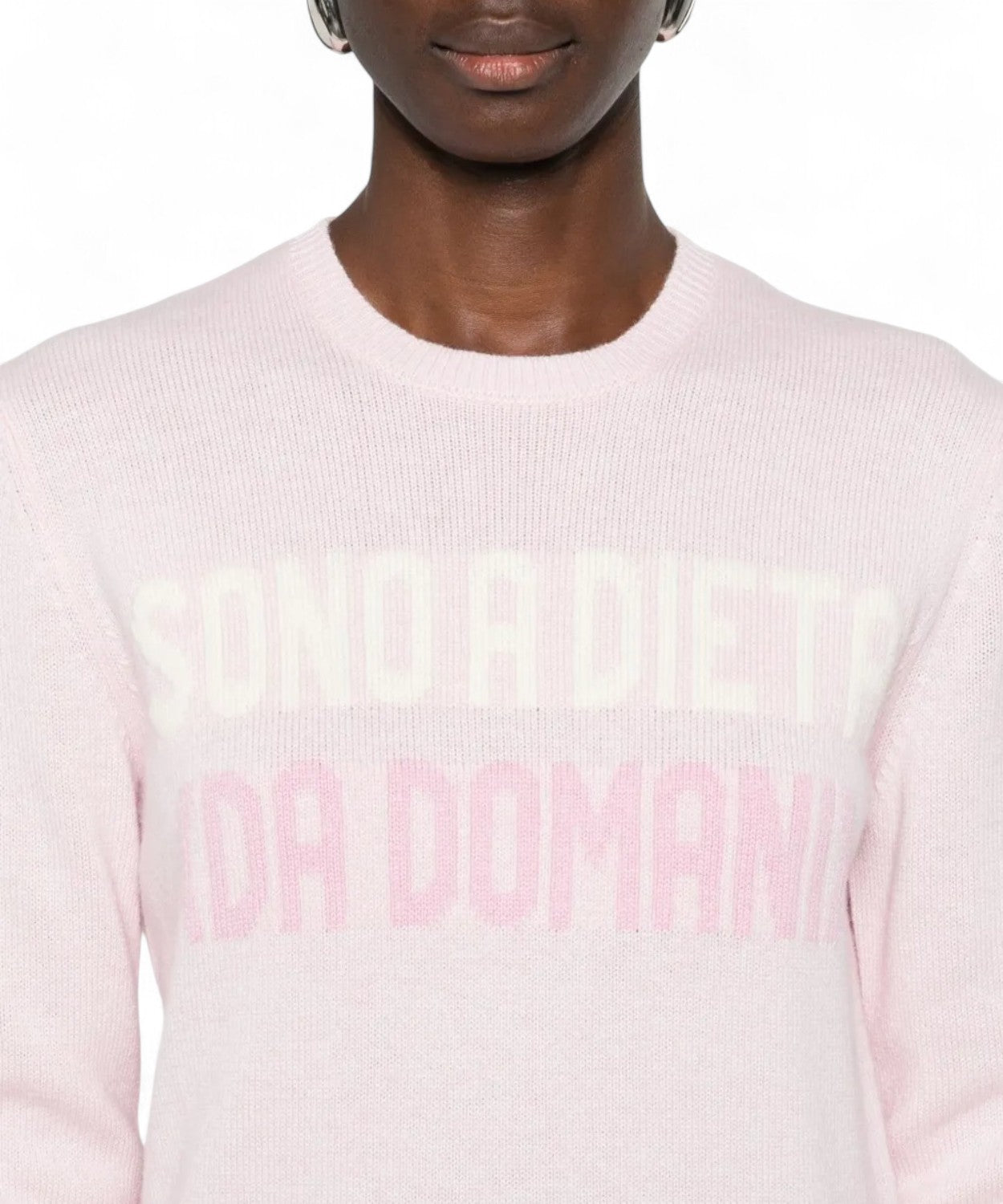 Maglione girocollo New Queen "Sono a dieta..."-Mc2 Saint Barth-Felpe-Vittorio Citro Boutique