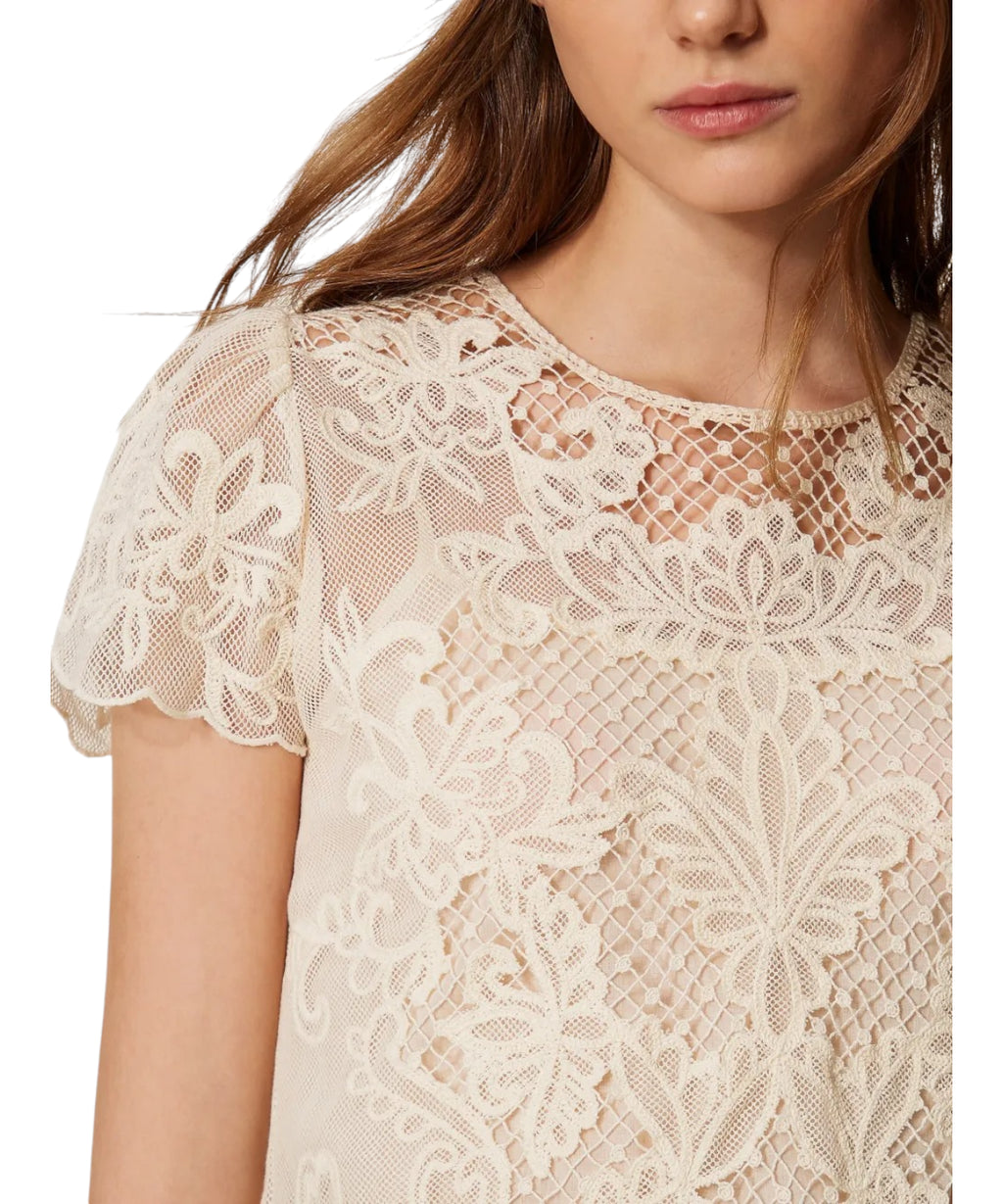 Blouse Twinset avec broderie