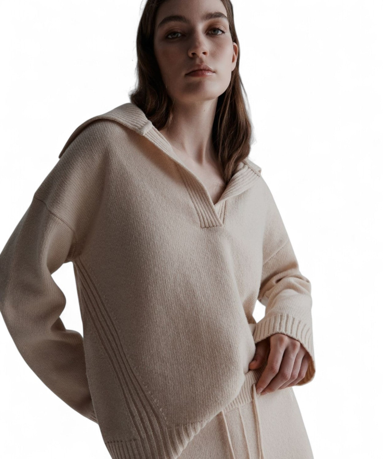 Maglia Dotto in pura lana con collo polo-Marella-Maglieria-Vittorio Citro Boutique