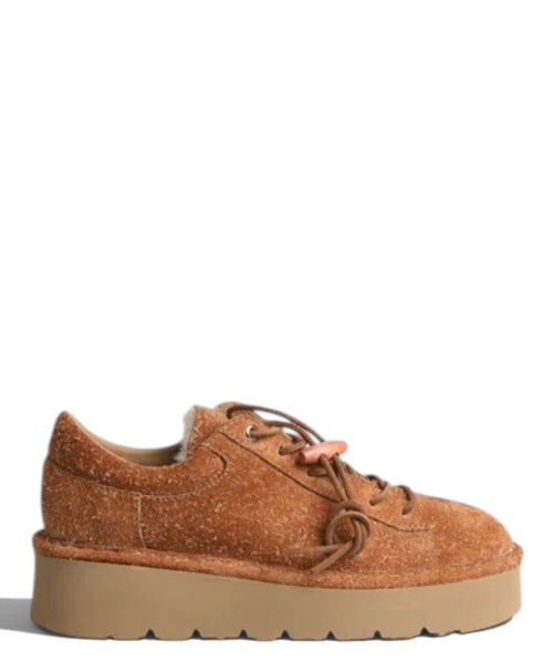 Chaussures Femme P003 Muse en daim Cappuccino