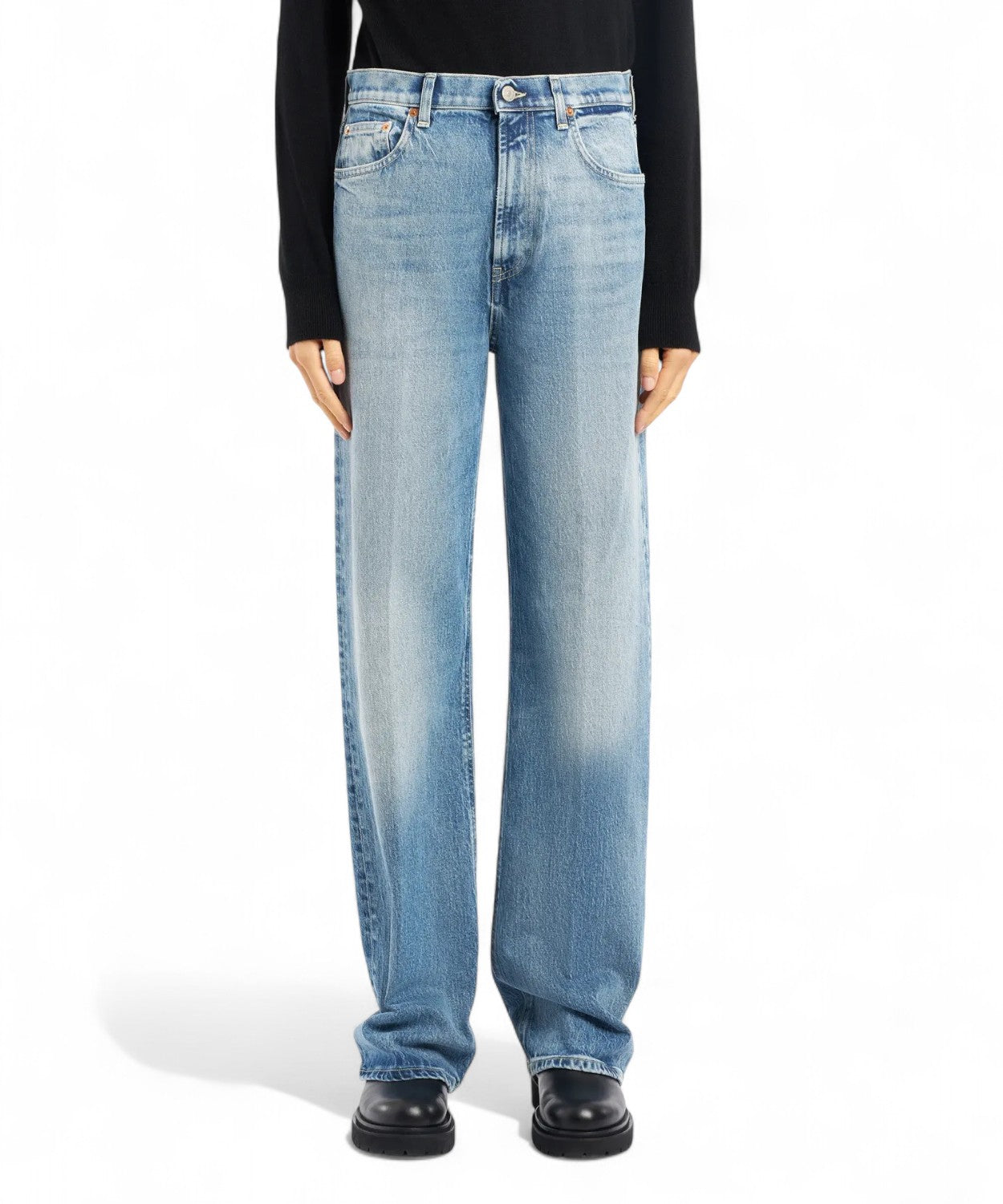 Jeans Francine Wide Leg Denim Stretch-Dondup-Jeans-Vittorio Citro Boutique