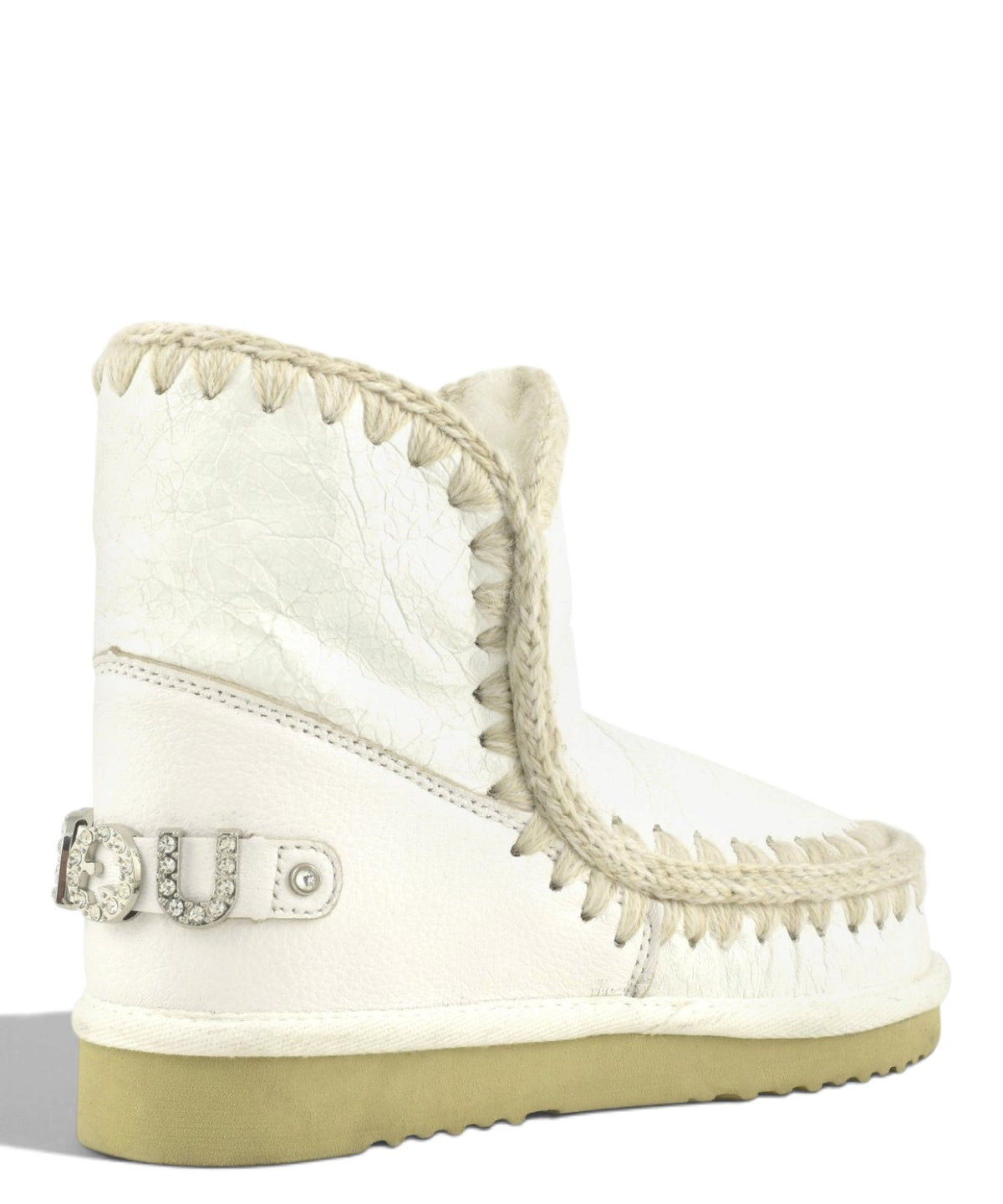 Bottes femme Mou Eskimo 18 Rhinestones Logo en peau lainée