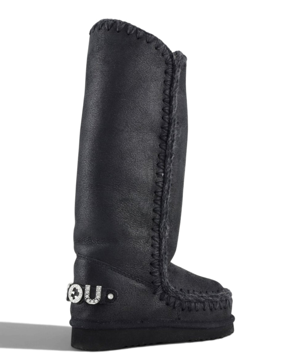 Bottines Eskimo 40 Logo à strass Mou