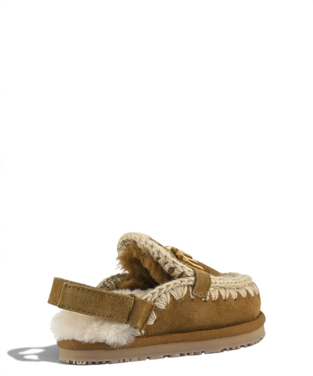 Claquettes enfant Mou Eskimo Slipper Backstrap Kid en peau de mouton