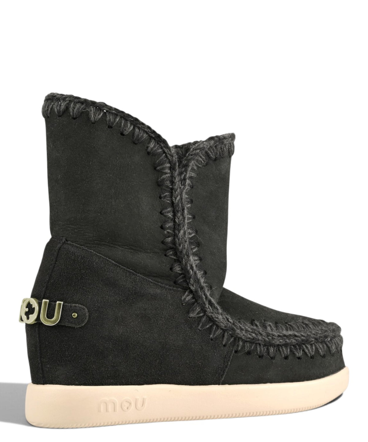 Bottes femme Mou New Inner Wedge Suede avec semelle compensée intérieure