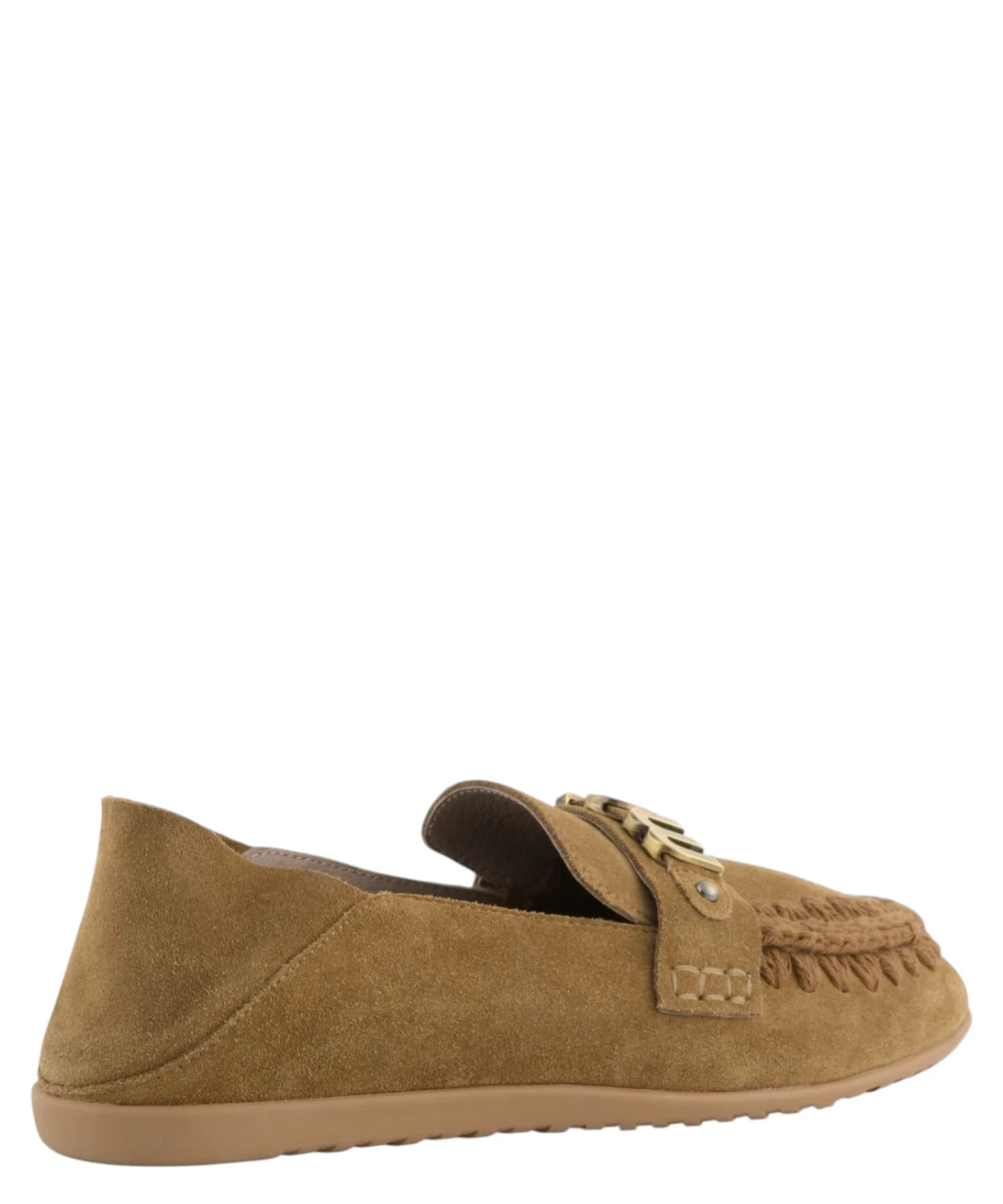 Mou ballerine suede con Logo Metallico