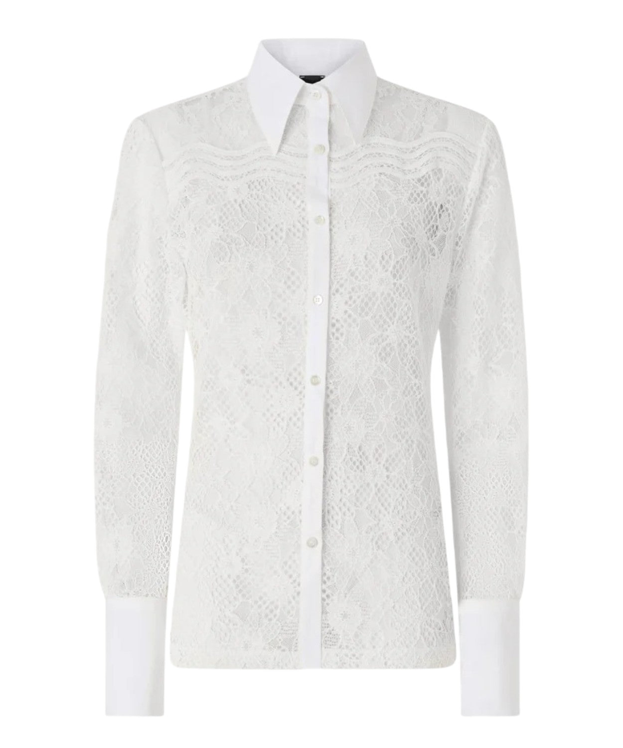 Camicia Pinko Coline in Tulle e Pizzo