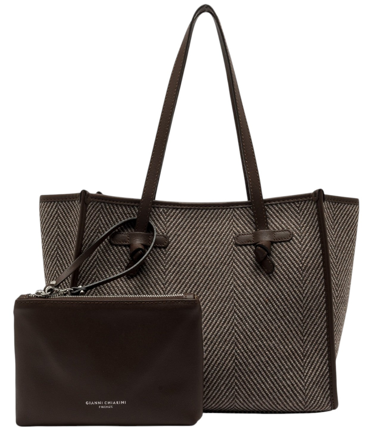 Shopping Bag Marcella in lana spigata-Gianni Chiarini-Borse a spalla-Vittorio Citro Boutique
