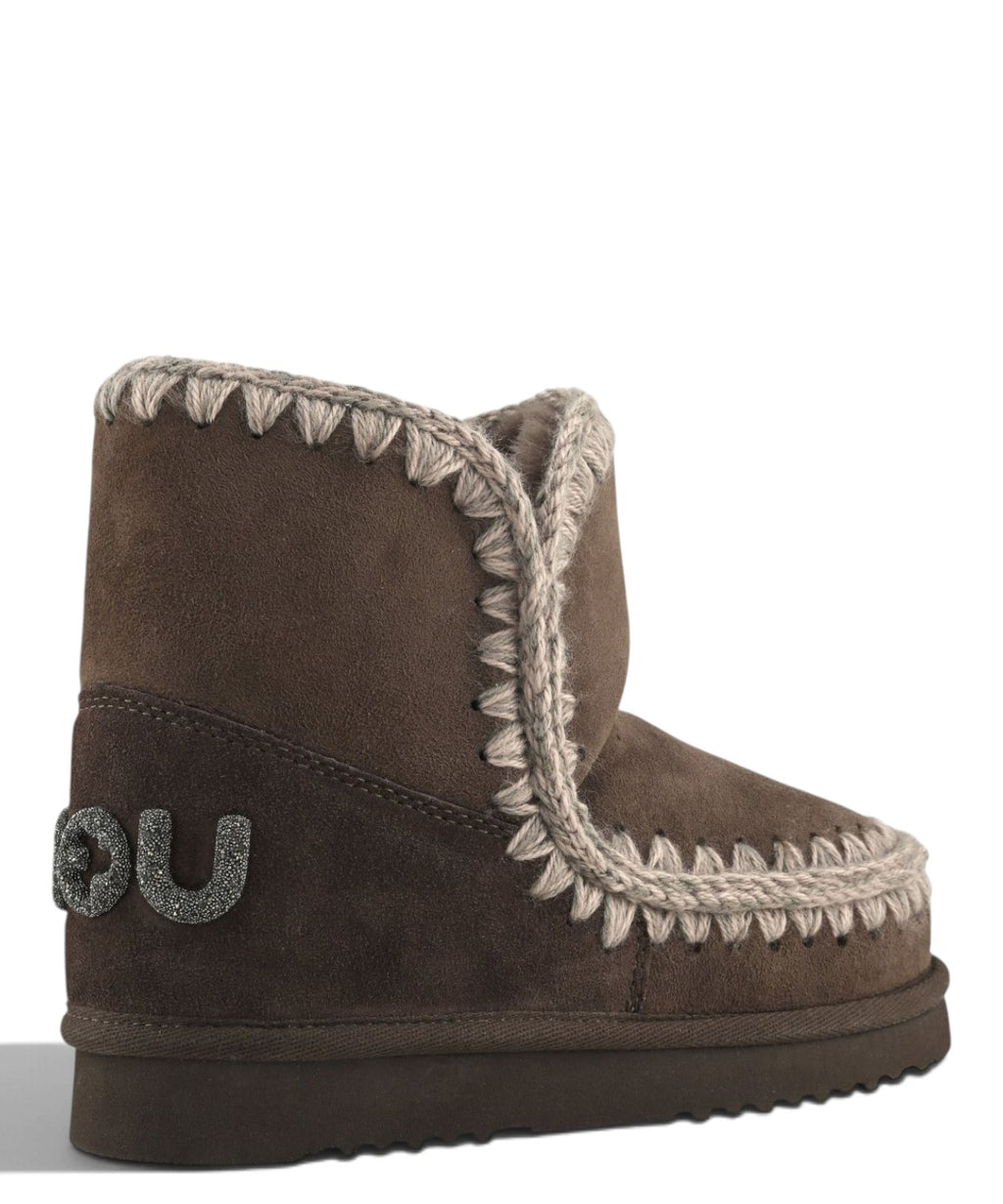 Bottes femme Mou Eskimo 18 Glitter Logo en peau lainée