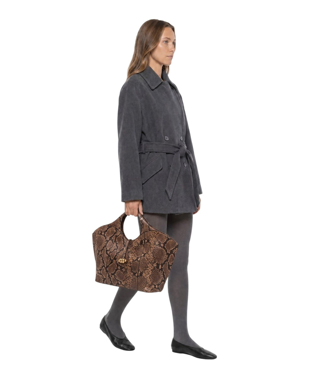 Sac pour femme Gianni Chiarini Infinity en cuir imprimé python