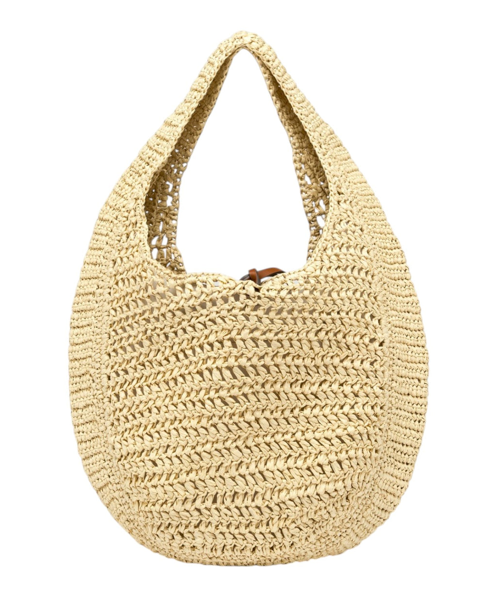 Sac Nefeli Hobo en crochet paille Gianni Chiarini