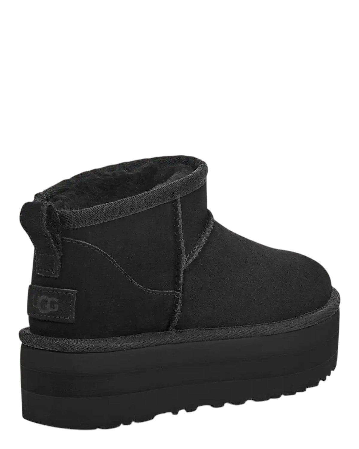 UGG Stivali Classic Ultra Mini con Plateau nero